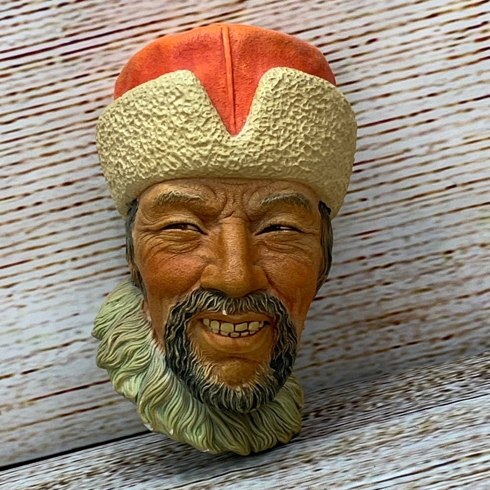 Vintage Bosson's Himalayan Head‎ Wall Plaque England 1970s Mid Century Decor